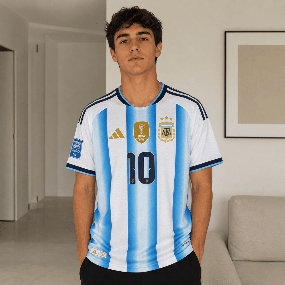 Camiseta AFA modelo hombre